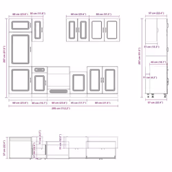 VidaXL 3314791 Armoire de rangement de salle à manger et de cuisine - Vue supplémentaire 8