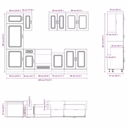 VidaXL 3314792 Armoire de rangement de salle à manger et de cuisine - Vue supplémentaire 8