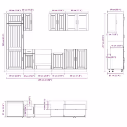 VidaXL 3314803 Armoire de rangement de salle à manger et de cuisine - Vue supplémentaire 8