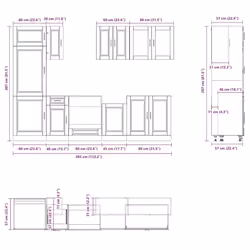 VidaXL 3314813 Armoire de rangement de salle à manger et de cuisine - Vue supplémentaire 8