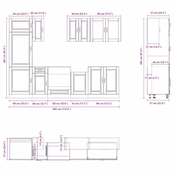 VidaXL 3314817 Armoire de rangement de salle à manger et de cuisine - Vue supplémentaire 8