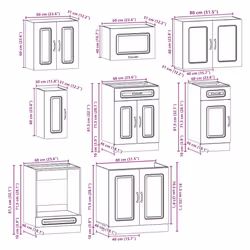 VidaXL 3314823 Armoire de rangement de salle à manger et de cuisine - Vue supplémentaire 8