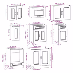 VidaXL 3314830 Armoire de rangement de salle à manger et de cuisine - Vue supplémentaire 8
