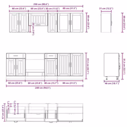 VidaXL 3314833 Armoire de rangement de salle à manger et de cuisine - Vue supplémentaire 7