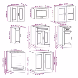 VidaXL 3314844 Armoire de rangement de salle à manger et de cuisine - Vue supplémentaire 8