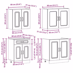 VidaXL 3314852 Armoire de rangement de salle à manger et de cuisine - Vue supplémentaire 8