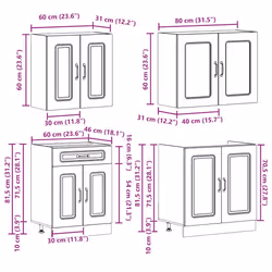 VidaXL 3314855 Armoire de rangement de salle à manger et de cuisine - Vue supplémentaire 8