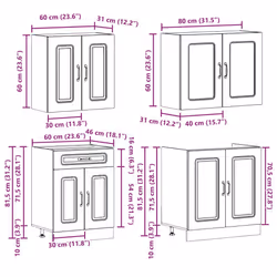 VidaXL 3314856 Armoire de rangement de salle à manger et de cuisine - Vue supplémentaire 8