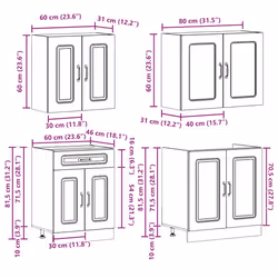 VidaXL 3314858 Armoire de rangement de salle à manger et de cuisine - Vue supplémentaire 8