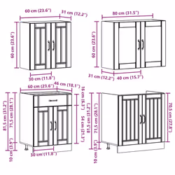 VidaXL 3314861 Armoire de rangement de salle à manger et de cuisine - Vue supplémentaire 8