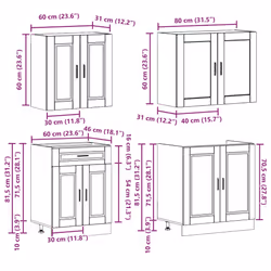 VidaXL 3314872 Armoire de rangement de salle à manger et de cuisine - Vue supplémentaire 8
