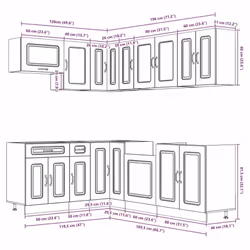 VidaXL 3314882 Armoire de rangement de salle à manger et de cuisine - Vue supplémentaire 8