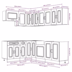 VidaXL 3314887 Armoire de rangement de salle à manger et de cuisine - Vue supplémentaire 8