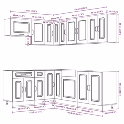 VidaXL 3314888 Armoire de rangement de salle à manger et de cuisine - Vue supplémentaire 8