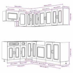 VidaXL 3314890 Armoire de rangement de salle à manger et de cuisine - Vue supplémentaire 8