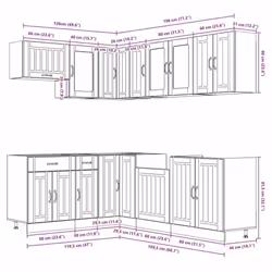 VidaXL 3314895 Armoire de rangement de salle à manger et de cuisine - Vue supplémentaire 8