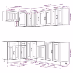 VidaXL 3314897 Armoire de rangement de salle à manger et de cuisine - Vue supplémentaire 8