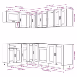 VidaXL 3314907 Armoire de rangement de salle à manger et de cuisine - Vue supplémentaire 8