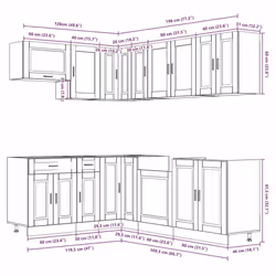 VidaXL 3314909 Armoire de rangement de salle à manger et de cuisine - Vue supplémentaire 8