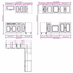 VidaXL 3314914 Armoire de rangement de salle à manger et de cuisine - Vue supplémentaire 8