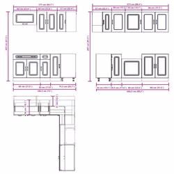 VidaXL 3314919 Armoire de rangement de salle à manger et de cuisine - Vue supplémentaire 8