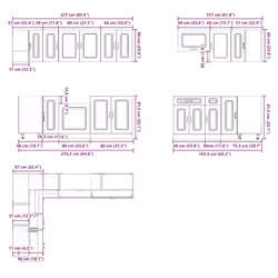 VidaXL 3314929 Armoire de rangement de salle à manger et de cuisine - Vue supplémentaire 8