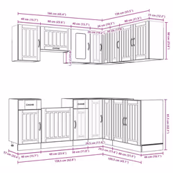 VidaXL 3314953 Armoire de rangement de salle à manger et de cuisine - Vue supplémentaire 8