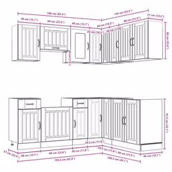 VidaXL 3314957 Armoire de rangement de salle à manger et de cuisine - Vue supplémentaire 8