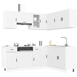 Vidaxl - Ensemble D'Armoires Cuisine 11pcs Porto Blanc Bois D'Ingénierie