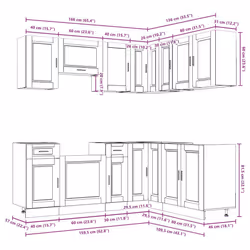 VidaXL 3314962 Armoire de rangement de salle à manger et de cuisine - Vue supplémentaire 8