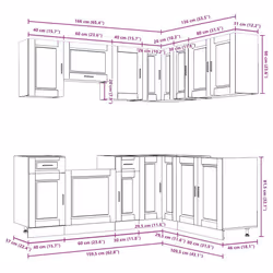 VidaXL 3314968 Armoire de rangement de salle à manger et de cuisine - Vue supplémentaire 8
