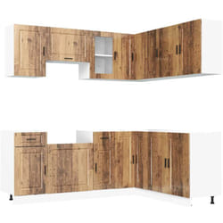 Vidaxl - Ensemble D'Armoires De Cuisine 11 Pcs Porto Bois D'Ingénierie