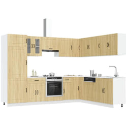 Ensemble D Armoires De Cuisine 14 Pcs Kalmar Bois D Ingénierie