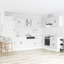 vidaXL Armoire de cuisine Kalmar 2 pcs Blanc 80 x 46 x 81.5 cm