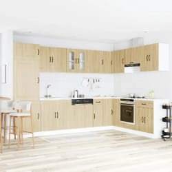 vidaXL Armoire de cuisine Kalmar 2 pcs Marron 80 x 46 x 81.5 cm