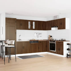 vidaXL Armoire de cuisine Kalmar 2 pcs Marron 80 x 46 x 81.5 cm