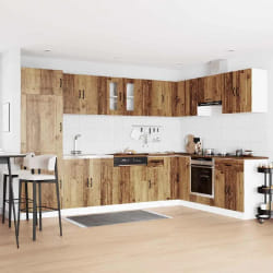 vidaXL Armoire de cuisine Kalmar 2 pcs Marron 80 x 46 x 81.5 cm