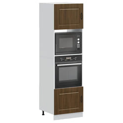 Armoires de four 2 pcs Lucca chêne marron bois d ingénierie