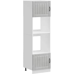 Armoires de four 2 pcs Kalmar gris béton bois d'ingénierie vidaXL