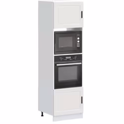 Vidaxl - Armoires de four 2 pcs Porto blanc bois d'ingénierie