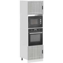 Vidaxl - Armoires de four 2 pcs Porto sonoma gris bois d'ingénierie