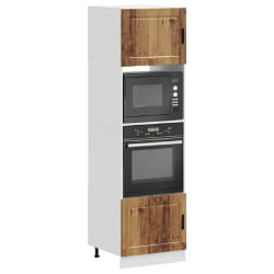 vidaXL Armoires four 2 pcs Porto Vieux Bois