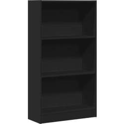 Bibliothèque noir 60x24x109 cm bois d'ingénierie Vidaxl