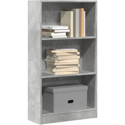 Bibliothèque gris béton 60x24x109 cm bois d'ingénierie Vidaxl