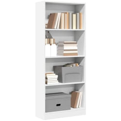Bibliothèque blanc 60x24x143 cm bois d'ingénierie - Vidaxl