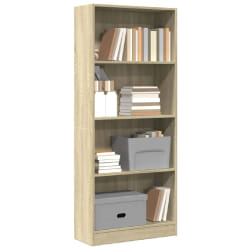 vidaXL Bibliothèque chêne sonoma 60 cm