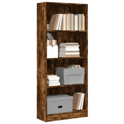 vidaXL Bibliothèque chêne fumé 60x24x143 cm