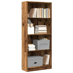Bibliothèque Vieux Bois 60x24x143 cm