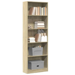 Bibliothèque Chêne Sonoma 60x24x176 cm