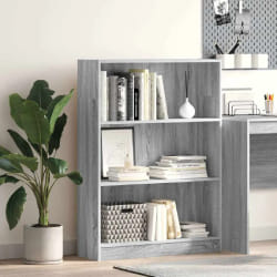vidaXL Bibliothèque sonoma gris 80x24x109 cm